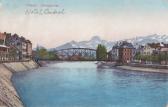 Blick auf die Draubrücke und auf die Karawanken - Villach(Stadt) - alte historische Fotos Ansichten Bilder Aufnahmen Ansichtskarten 