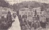 Badgastein Wasswerfall mit Hotel Straubinger - Oesterreich - alte historische Fotos Ansichten Bilder Aufnahmen Ansichtskarten 