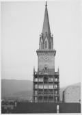 Stadtpfarrkirche St. Jakob, Kirchturmsanierung - Villach-Innere Stadt - alte historische Fotos Ansichten Bilder Aufnahmen Ansichtskarten 