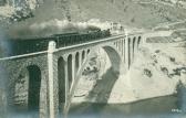 Wocheinerbahn - Salcanobrücke mit Transalpin - Europa - alte historische Fotos Ansichten Bilder Aufnahmen Ansichtskarten 