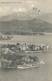 Blick auf Pörtschach - Pörtschach am Wörther See - alte historische Fotos Ansichten Bilder Aufnahmen Ansichtskarten 