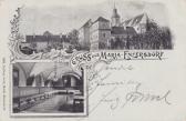 2 Bild Litho Karte - Maria Enzersdorf - Mödling - alte historische Fotos Ansichten Bilder Aufnahmen Ansichtskarten 