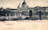 Wien, Elisabethbrücke, Karlskirche  - Oesterreich - alte historische Fotos Ansichten Bilder Aufnahmen Ansichtskarten 