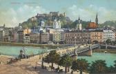 Salzburg - Staatsbrücke - Oesterreich - alte historische Fotos Ansichten Bilder Aufnahmen Ansichtskarten 