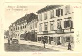 Das Café Horn in der Widmanngasse, um 1900 - Kärnten - alte historische Fotos Ansichten Bilder Aufnahmen Ansichtskarten 