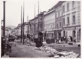 Dreifaltigkeitssäule mit Säulensockel - Villach - alte historische Fotos Ansichten Bilder Aufnahmen Ansichtskarten 