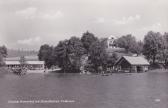 Egg am See, Strand von der Pension Karnerhof - Egg am Faaker See - alte historische Fotos Ansichten Bilder Aufnahmen Ansichtskarten 