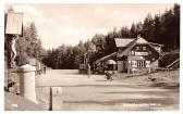 Katschberghöhe mit Grenzstein Kärnten-Salzburg - Katschberghöhe - alte historische Fotos Ansichten Bilder Aufnahmen Ansichtskarten 