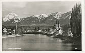 Aussicht von der Draubrücke - Villach - alte historische Fotos Ansichten Bilder Aufnahmen Ansichtskarten 