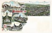 5 Bild Litho Karte - Marburg an der Drau  - Europa - alte historische Fotos Ansichten Bilder Aufnahmen Ansichtskarten 