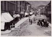 Dreifaltigkeitssäule Fundamentherstellung, - Oesterreich - alte historische Fotos Ansichten Bilder Aufnahmen Ansichtskarten 