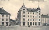 Hauptplatz - Hotel zum Goldenen Strauss - Bruck an der Mur - alte historische Fotos Ansichten Bilder Aufnahmen Ansichtskarten 