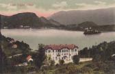 Veldes, Hotel Triglav - Veldes (Bleda) / Bled - alte historische Fotos Ansichten Bilder Aufnahmen Ansichtskarten 