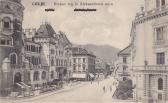 Cilli, Bahnhofstraße - Sann-Gegend (Savinjska) - alte historische Fotos Ansichten Bilder Aufnahmen Ansichtskarten 