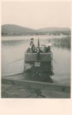 Motorboot der Gutsverwaltung - Finkenstein am Faaker See - alte historische Fotos Ansichten Bilder Aufnahmen Ansichtskarten 