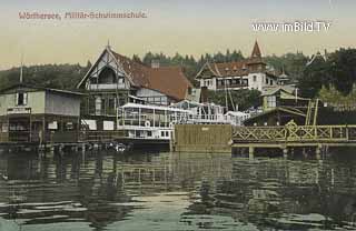 Militärschwimmschule - alte historische Fotos Ansichten Bilder Aufnahmen Ansichtskarten 