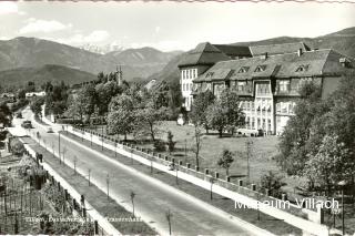 Ossiacher Zeile mit Krankenhaus - Kärnten - alte historische Fotos Ansichten Bilder Aufnahmen Ansichtskarten 