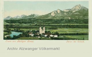 Perau bei Villach, Heiligenkreuz Kirche - Kärnten - alte historische Fotos Ansichten Bilder Aufnahmen Ansichtskarten 