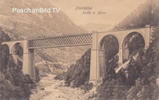 Pontebbana, km 56.760 Ponte di Muro Viadukt - Friaul Julisch Venetien - alte historische Fotos Ansichten Bilder Aufnahmen Ansichtskarten 