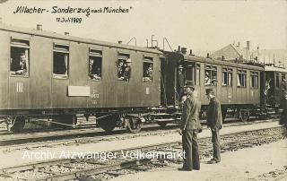 Villacher - Sonderzug  nach München - Oesterreich - alte historische Fotos Ansichten Bilder Aufnahmen Ansichtskarten 