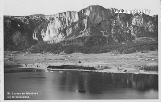 St. Lorenz am Mondsee mit Drachenwand - Europa - alte historische Fotos Ansichten Bilder Aufnahmen Ansichtskarten 