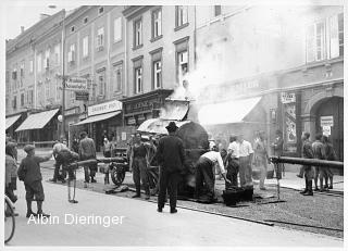 Hauptplatz Straßenerneuerung - alte historische Fotos Ansichten Bilder Aufnahmen Ansichtskarten 