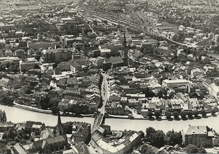 Villach mit alter Stadbrücke - Oesterreich - alte historische Fotos Ansichten Bilder Aufnahmen Ansichtskarten 