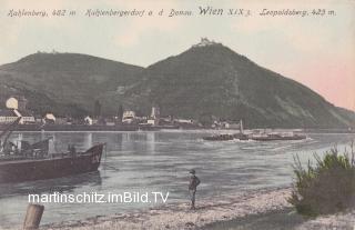 Kahlenbergdorf an der Donau mit Leopoldsberg - Oesterreich - alte historische Fotos Ansichten Bilder Aufnahmen Ansichtskarten 