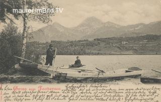 Faakersee mit Blick auf Mittagskogel - alte historische Fotos Ansichten Bilder Aufnahmen Ansichtskarten 