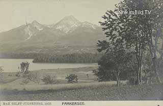 Blick v. Drobollach auf Faakersee und Mittagskogel - Kärnten - alte historische Fotos Ansichten Bilder Aufnahmen Ansichtskarten 