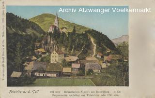 Feistritz an der Gail Ortsansicht - alte historische Fotos Ansichten Bilder Aufnahmen Ansichtskarten 