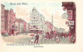 Wien Praterstrasse - Wien - alte historische Fotos Ansichten Bilder Aufnahmen Ansichtskarten 