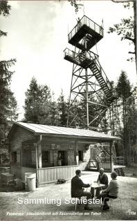 Der Aussichtsturm am Tabor - Oesterreich - alte historische Fotos Ansichten Bilder Aufnahmen Ansichtskarten 