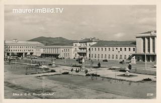 Linz Hauptbahnhof - Oesterreich - alte historische Fotos Ansichten Bilder Aufnahmen Ansichtskarten 