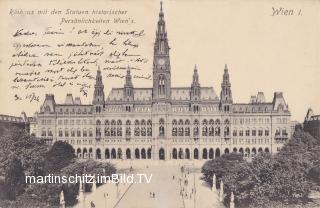 Wien Rathaus - alte historische Fotos Ansichten Bilder Aufnahmen Ansichtskarten 