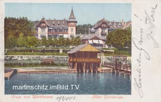 Klagenfurt, Hotel Wörthersee - alte historische Fotos Ansichten Bilder Aufnahmen Ansichtskarten 