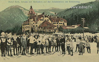 Semmering - Hotel Erzherzog Johann - Semmering-Kurort - alte historische Fotos Ansichten Bilder Aufnahmen Ansichtskarten 