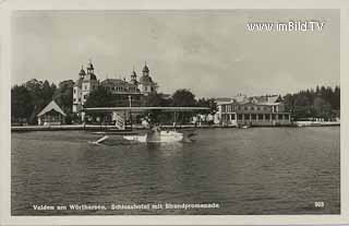 Velden mit Wasserflugzeug - Europa - alte historische Fotos Ansichten Bilder Aufnahmen Ansichtskarten 
