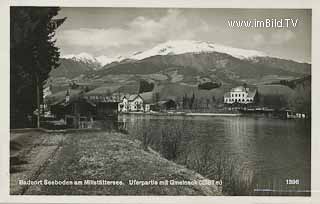 Seeboden - Uferpartie mit Gmeineck - Europa - alte historische Fotos Ansichten Bilder Aufnahmen Ansichtskarten 