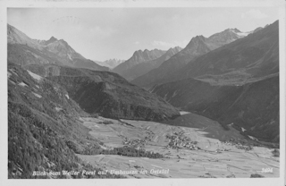 Blick vom Weiler Forst auf Umhausen im Ötztal - Imst - alte historische Fotos Ansichten Bilder Aufnahmen Ansichtskarten 