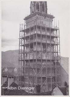 Stadtpfarrkirche St. Jakob, Kirchturmsanierung - Villach(Stadt) - alte historische Fotos Ansichten Bilder Aufnahmen Ansichtskarten 