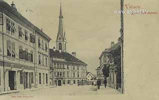 Bahnhofstrasse - Villach - alte historische Fotos Ansichten Bilder Aufnahmen Ansichtskarten 