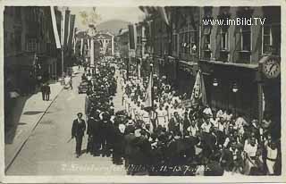 Hauptplatz Villach - Kreisturnfest - alte historische Fotos Ansichten Bilder Aufnahmen Ansichtskarten 