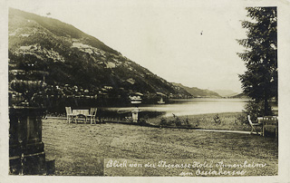 Blick von der Terasse beim Hotel Annenheim - Villach(Stadt) - alte historische Fotos Ansichten Bilder Aufnahmen Ansichtskarten 