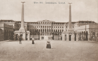 Schönbrunn, Schloss - Oesterreich - alte historische Fotos Ansichten Bilder Aufnahmen Ansichtskarten 