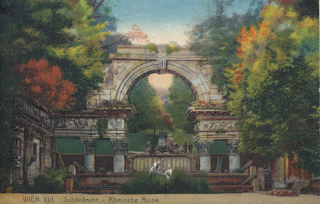 Schönbrunn, Römische Ruine - Oesterreich - alte historische Fotos Ansichten Bilder Aufnahmen Ansichtskarten 