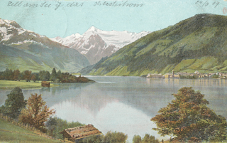 Zell am See mit Kitzsteinhorn - Oesterreich - alte historische Fotos Ansichten Bilder Aufnahmen Ansichtskarten 