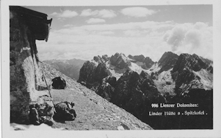 Lienzer Dolomiten, Linder Hütte am Spitzkofel - Oesterreich - alte historische Fotos Ansichten Bilder Aufnahmen Ansichtskarten 