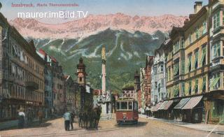 Innsbruck, Maria Theresienstrasse - Oesterreich - alte historische Fotos Ansichten Bilder Aufnahmen Ansichtskarten 