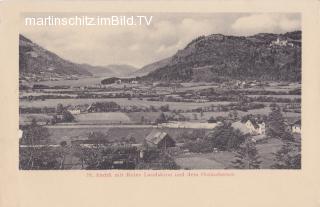 St. Andrä mit Ruine Landskron und dem Ossiachersee - alte historische Fotos Ansichten Bilder Aufnahmen Ansichtskarten 